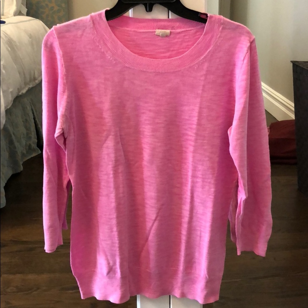 Vibrant pink J.Crew sweater